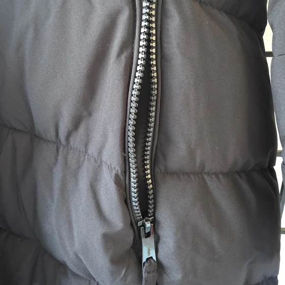 NWT Calvin Klein Women's Black Hooded Puffer Coat - Picture 6 of 10